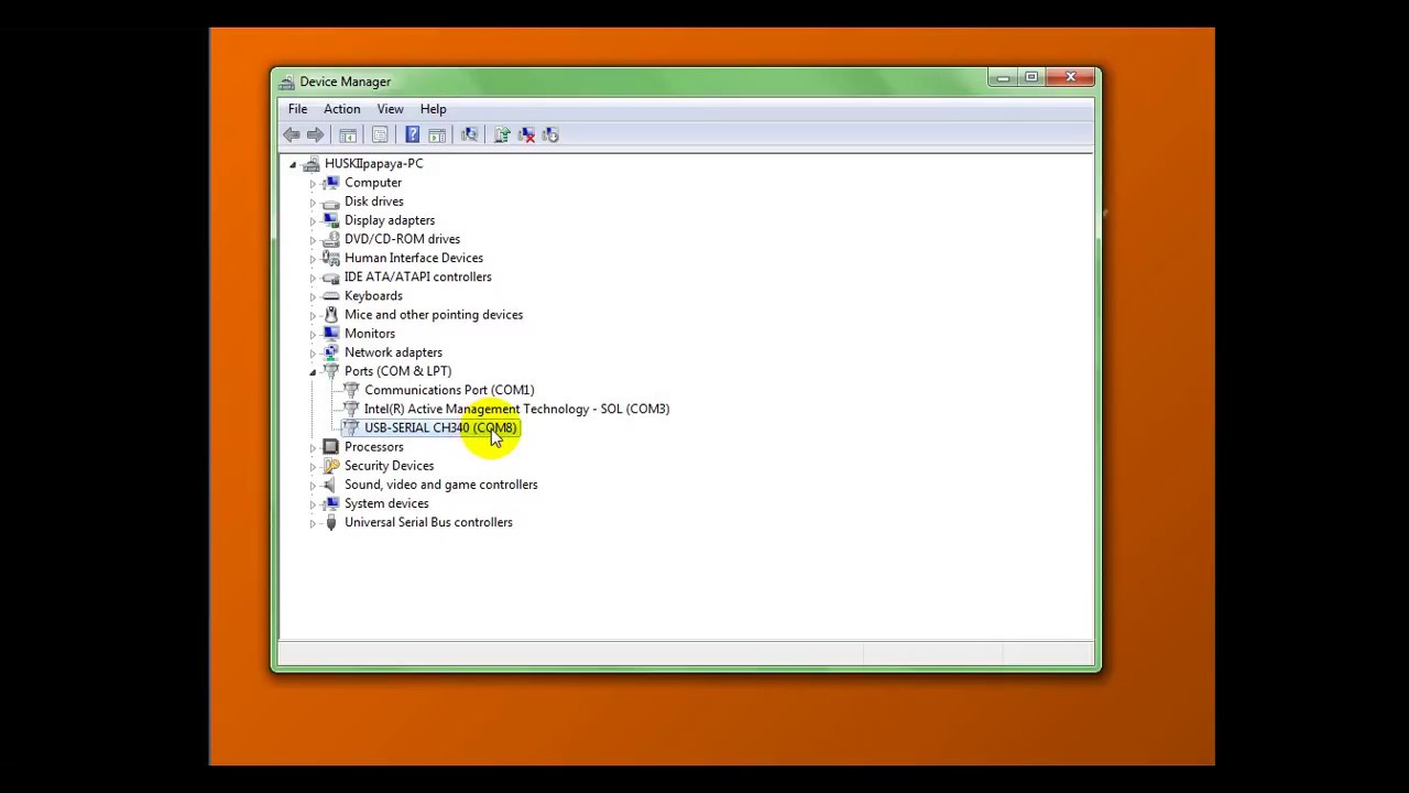 how to find USB port number for arduino IDE YouTube