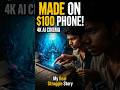 I create 4K AI Cinema on a cheap phone... 📱💔 #story #motivation #dream