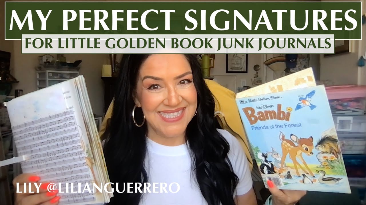 How to Build Your Perfect Signatures for Little Golden Book Junk Journals