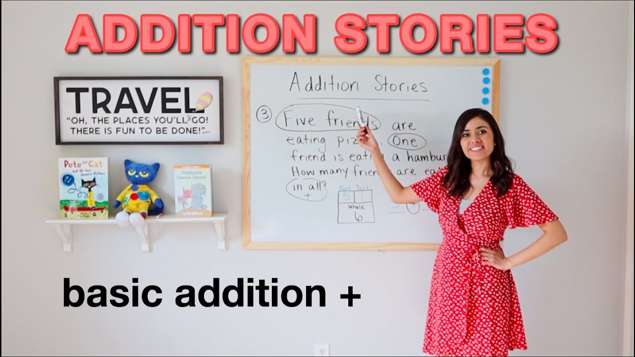 Storytelling Using Addition Addition Stories - YouTube
