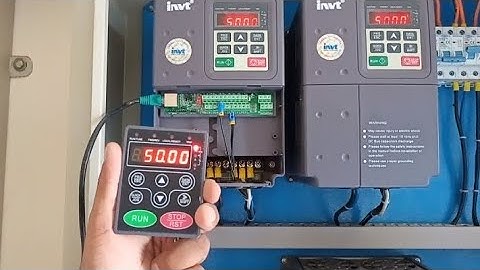 VFD k saath external display kaisay lagaye, invt VFD ki setting dosray display k saath