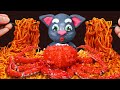 MUKBANG Spicy Seafood & Ramyun Challenge | Talking Tom In Real Life