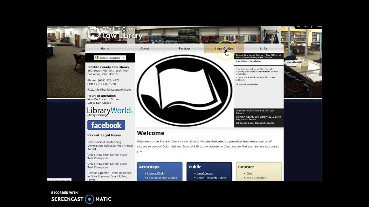 Franklin County Law Library - YouTube