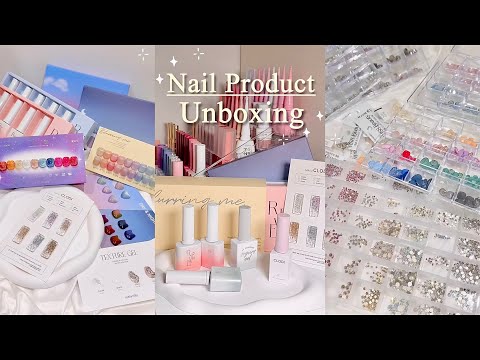 sub) Check out Korea Nail Product!🇰🇷💅🏻/ Unboxing Nail Product!💗/ Nail product haul / ASMR