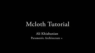Mcloth Tutorial / 3ds Max / Organic Forms Modeling/ Architecture Design/Modelado de formas organicas