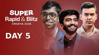 Gukesh, Pragg, Nodirbek in Action | GCT: Super Rapid & Blitz Croatia 2026 | Vertical stream