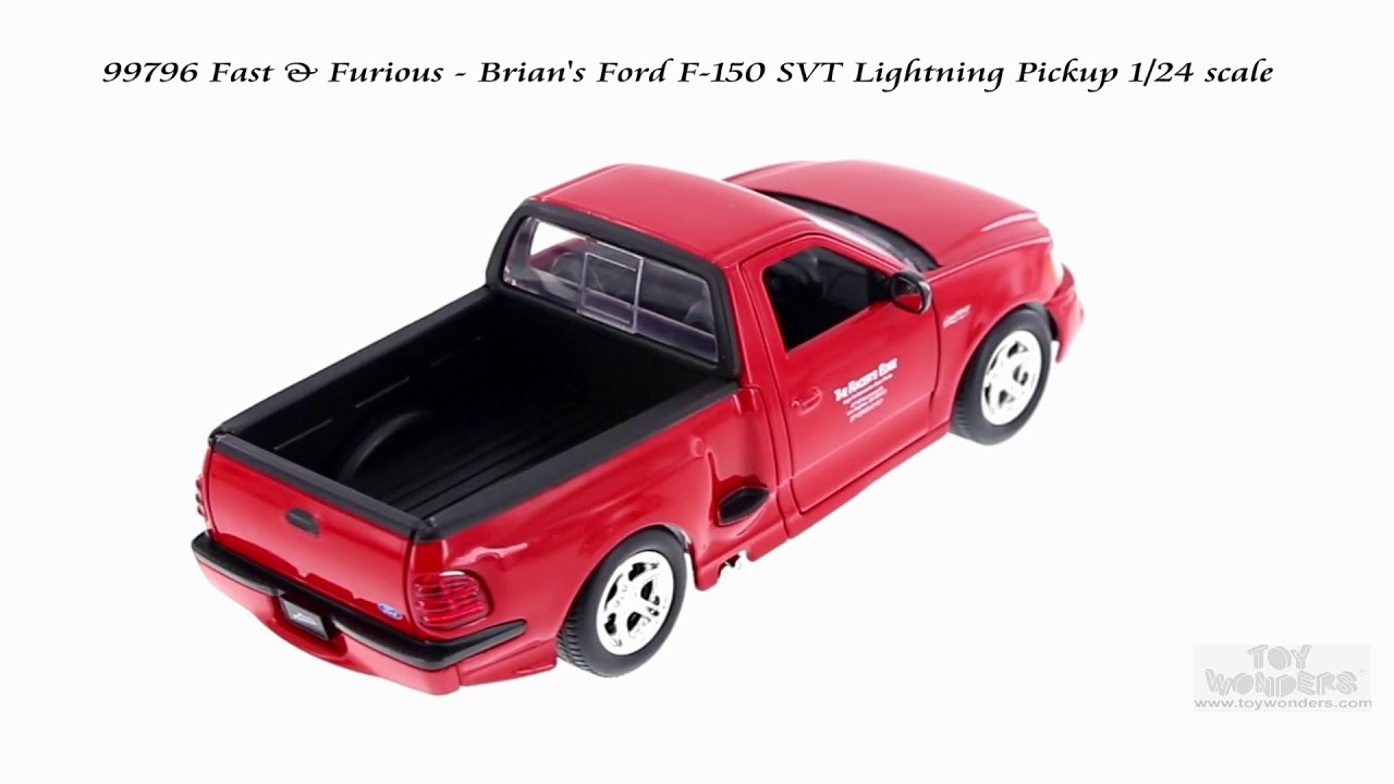 Voiture Fast & Furious - Ford F-150 SVT Lightning Rouge - Échelle 1:24 - Jada 99574 - Neuf
