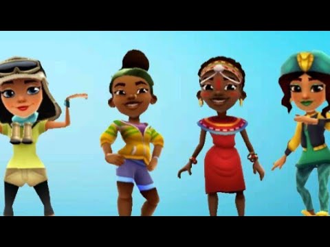 Subway Surfers African Girls | Aina, Zuri, Salma and Jasmine - YouTube