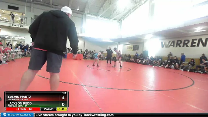 114 Lbs Quarters & 1st Wb (16 Team) - Calvin Martz...