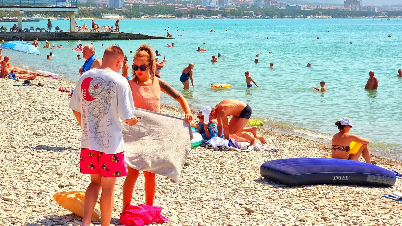 ГЕЛЕНДЖИК. ПЛЯЖИ ПУСТЕЮТ. ПОГОДА НА МОРЕ 24.08.2022 - YouTube