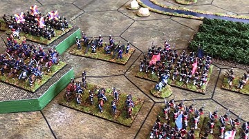 18mm Napoleonics on a 6 x 4 Commands & Colours table.