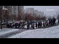 Воскресный марш в минском микрорайоне Сухарево - 03.01.2021