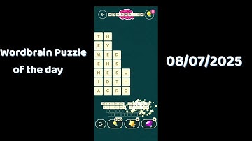 Wordbrain Daily Challenge July 8 2025 | Wordbrain Puzzle of the day Answers