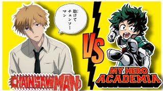 Chainsaw Man V's My hero academia 🔥 [ Fight gameplay ]