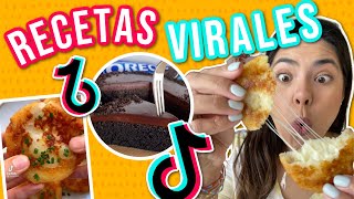 Probando 4 Recetas Virales De TIKTOK  *PARTE 8*RebeO