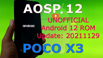 AOSP 12 for Poco X3 NFC (Surya) Android 12 Custom ROM
