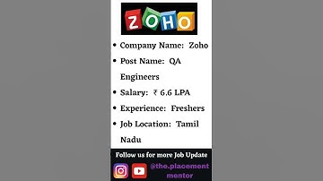 ZOHO Jobs Are BOOMING in 2025