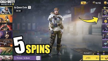 *NEW* Codm Ice Queen Crate 5 Spins | Portnonva Ice Queen And Asm 10 Space Queen