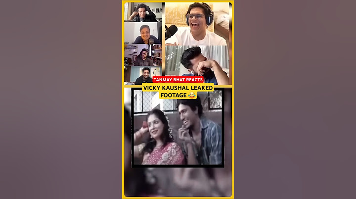 Tanmay Bhat and friends react to funny Vicky Kaushal act #funny #shorts #tanmaybhat #reactionvideo