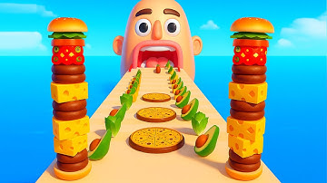Sandwich Runner - SpeedRun All Levels Gameplay Walkthrough Android,ios New Update E9