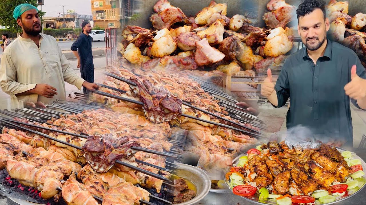 Heaven of meat in Zaiqa Restaurant | Shinwari Tekka | Badami Chicken | Platter | BBQ Street food