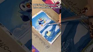 Link in bio if you’d like a Custom piece🩵👀#pokemon #pokemoncards #pokemontcg #pokemonart #fyp #art