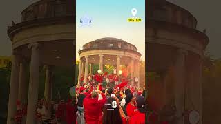 This Morocco crowd in Boston is insane 🔥 #worldcup #fans #boston