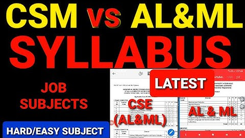 CSE(AI&ML) vs AL&ML|#eamcet2022 #btech2022 #btech #tseamcet_2022 #tseamcet #tseamcet2022 #jntuh
