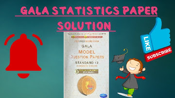 Gala statistics paper-4||Sections F|| All sums || #12thcommerce #navneet #galasolultion