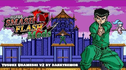 SSF2 Mods v0.9b | Yusuke V2 Gameplay (By DarkTremor) | Yu Yu Hakusho