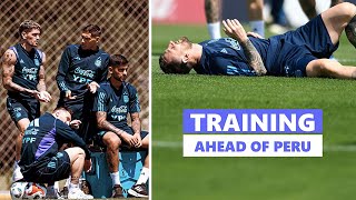 🤣Messi Surrenders His Defensive Ability To De Paul In Argentina Training Ahead Of Peru!