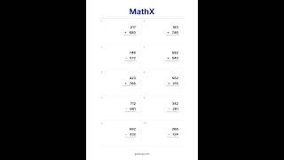 Free Advanced Math Worksheet #21 | Addition & Subtraction Practice