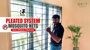 Pleated System Mosquito Nets | Royal Fabrics #mosquito