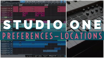 Studio One - Preferences (Locations, sound sets, VSTs)