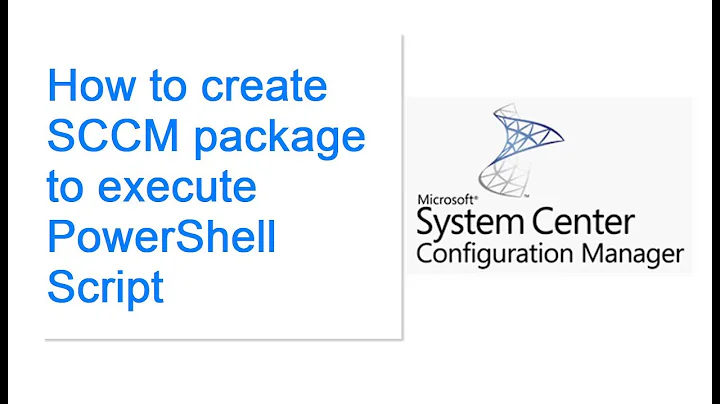 How to create SCCM package - PowerShell Script