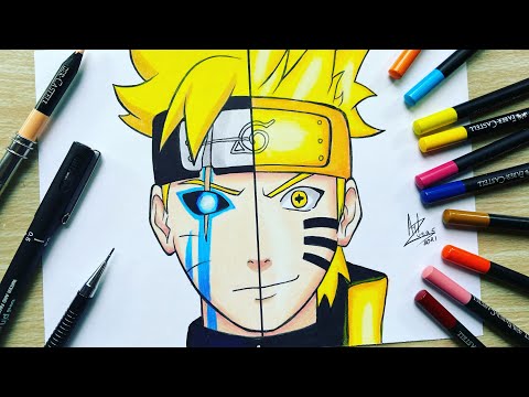 FACIL DE DESENHAR COMO DESENHAR O BORUTO ADULTO 