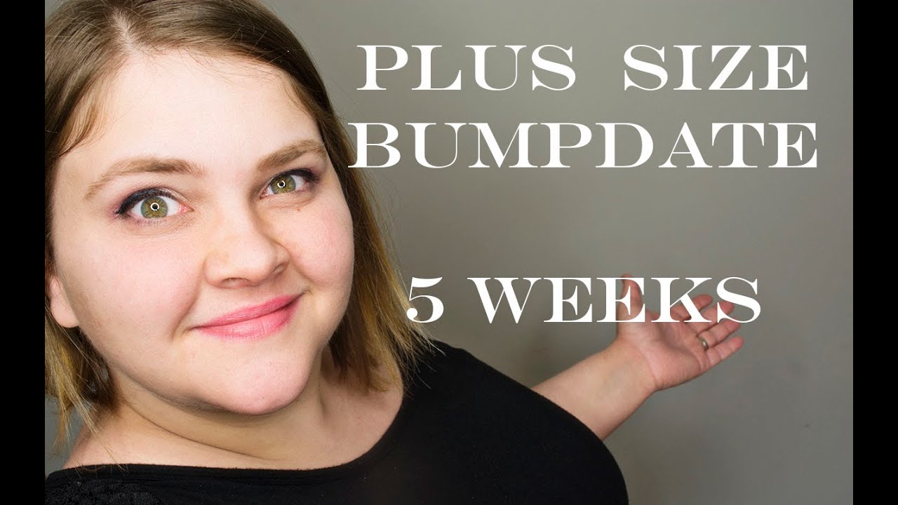 plus size bumpdate 5 weeks youtube size of baby at 6 weeks