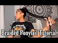 BRAIDED PONYTAIL/ BABY HAIR CURLED