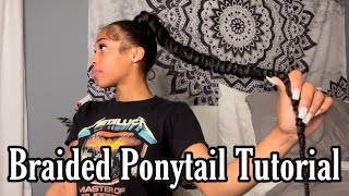 BRAIDED PONYTAIL/ BABY HAIR CURLED