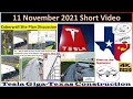 Tesla Gigafactory Texas 11 November 2021 "Cyberwall" Construction Discussion SHORT Video (4K)