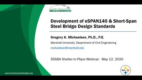 Development of eSPAN140 and Short-Span Steel Bridge Design Standards