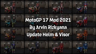 MotoGP 17 mod 2021 - Helmet & visor update