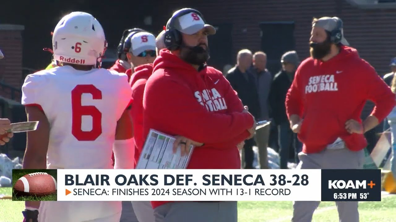 Seneca falls to Blair Oaks 38-28 in state championship