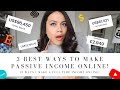 3 BEST WAYS TO MAKE PASSIVE INCOME ONLINE! | DIGITAL PRODUCTS TO SELL ONLINE IN 2021!