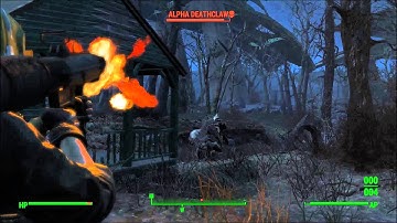 Fallout 4 Alpha Deathclaw Encounter
