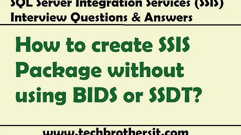 SSIS Interview Question- What are the different ways to run your SSIS package on a schedule