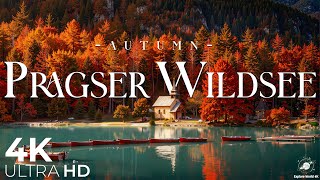 Pragser Wildsee Sonbahar 4K Dolomitlerin Renkleri, Sessiz Göl Ve Huzurlu Dinlendirici Müzik