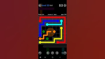 How To Solve Flow Free Bonus Pack Level 30 8x8 Board Medium Walk Through Solution Walkthrough