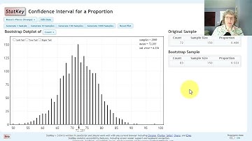 Stat 243 Module 5 Video 4 Bootstrap Confidence Intervals of a Proportion