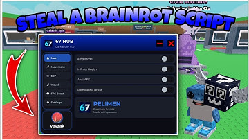 *KEYLESS* Steal A Brainrot Script | 67 Hub Anti Hit, Auto Steal, ESP AND MORE |